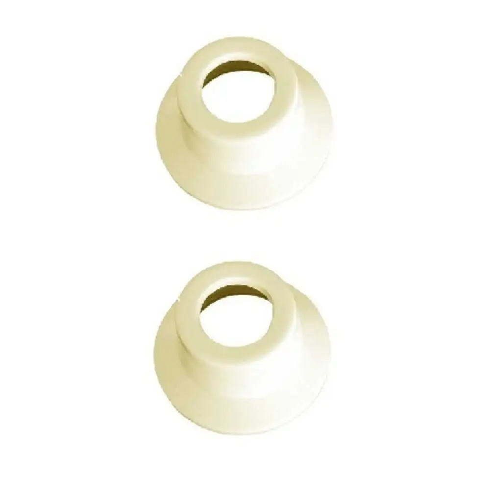 Mildon Basin Flanges Pair Ivory