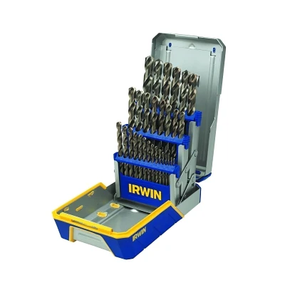 Irwin 3018002 29 PIECE COBALT DRILL BIT SET W/CASE