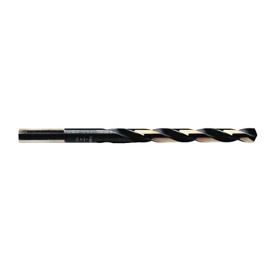 Irwin 3019017B Black and Gold HSS Fractional Drill Bit17/64 inSplit Point