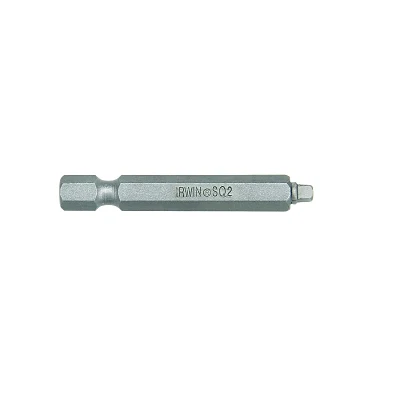 Irwin 93267 Square Recess Power Bits - 2 Piece Design#31/4 in (hex) Drive6 in