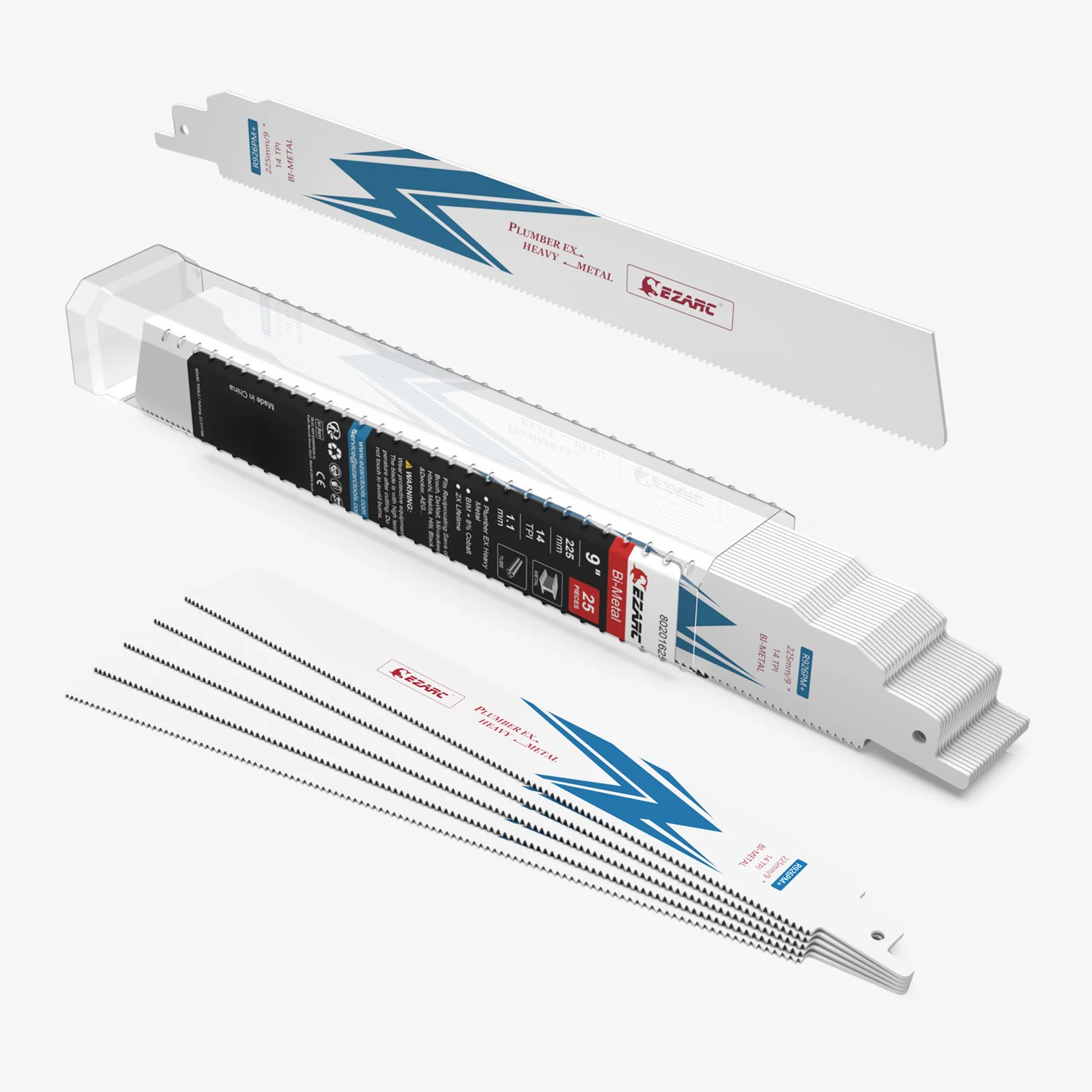 Heavy Metal Cutting – Bi-Metal, 6/9/12 in, 14 TPI Reciprocating Saw Blade