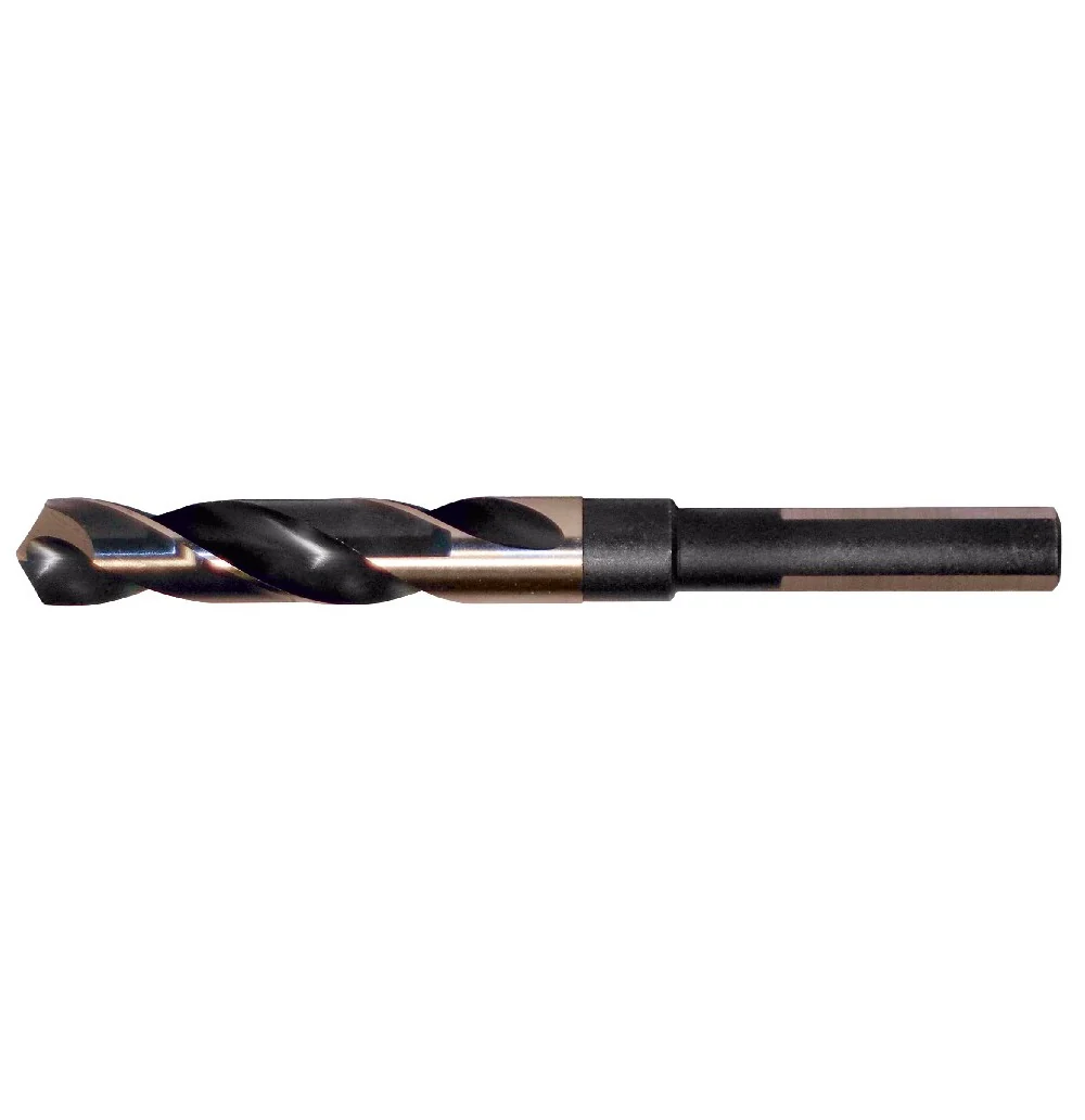 Cle-line C17062 1 in. x 6 in. Black and Gold Oxide Finish High Speed Steel Silver & Deming 118-Degree Twist Drill Bit, 1/Box