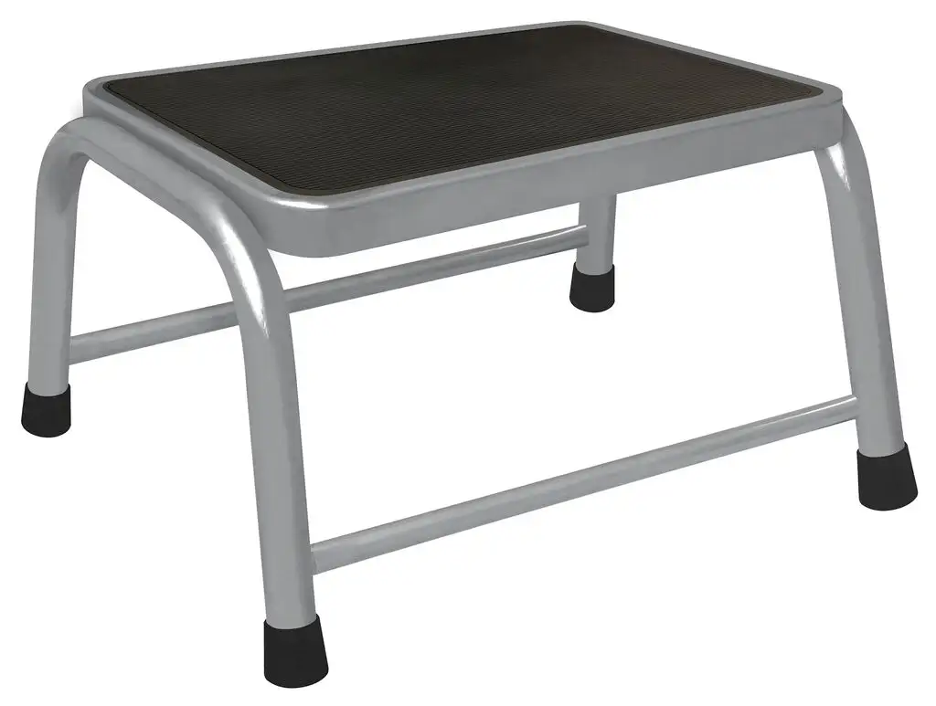 Faulkner 1 Step Stool for Domestic Use Grey 100Kg