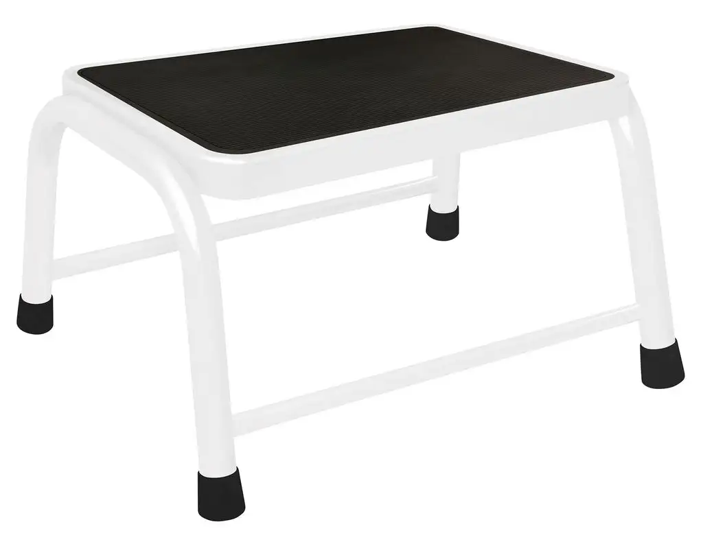 Faulkner 1 Step Stool for Domestic Use White 100Kg