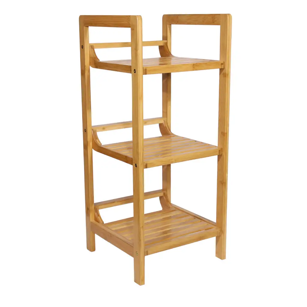 Bamboo Decorative 3 Tier Shelf Unit