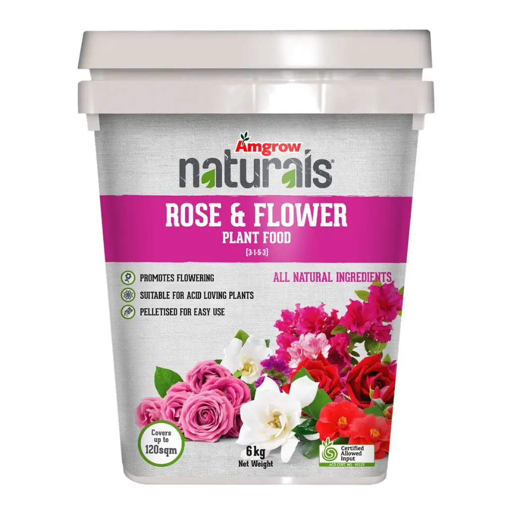 Amgrow Naturals Rose & Flower Bucket Fertiliser 6kg