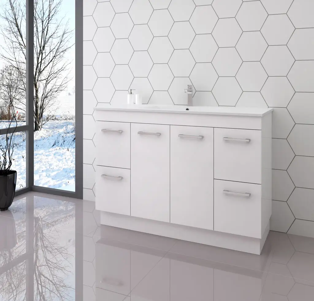 Cartia Lucas Vanity White 1200mm
