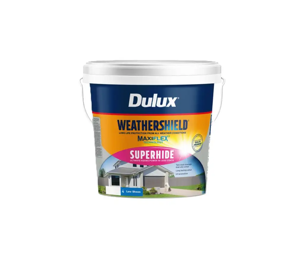 Dulux Weathershield Super Hide Low Sheen White 10L