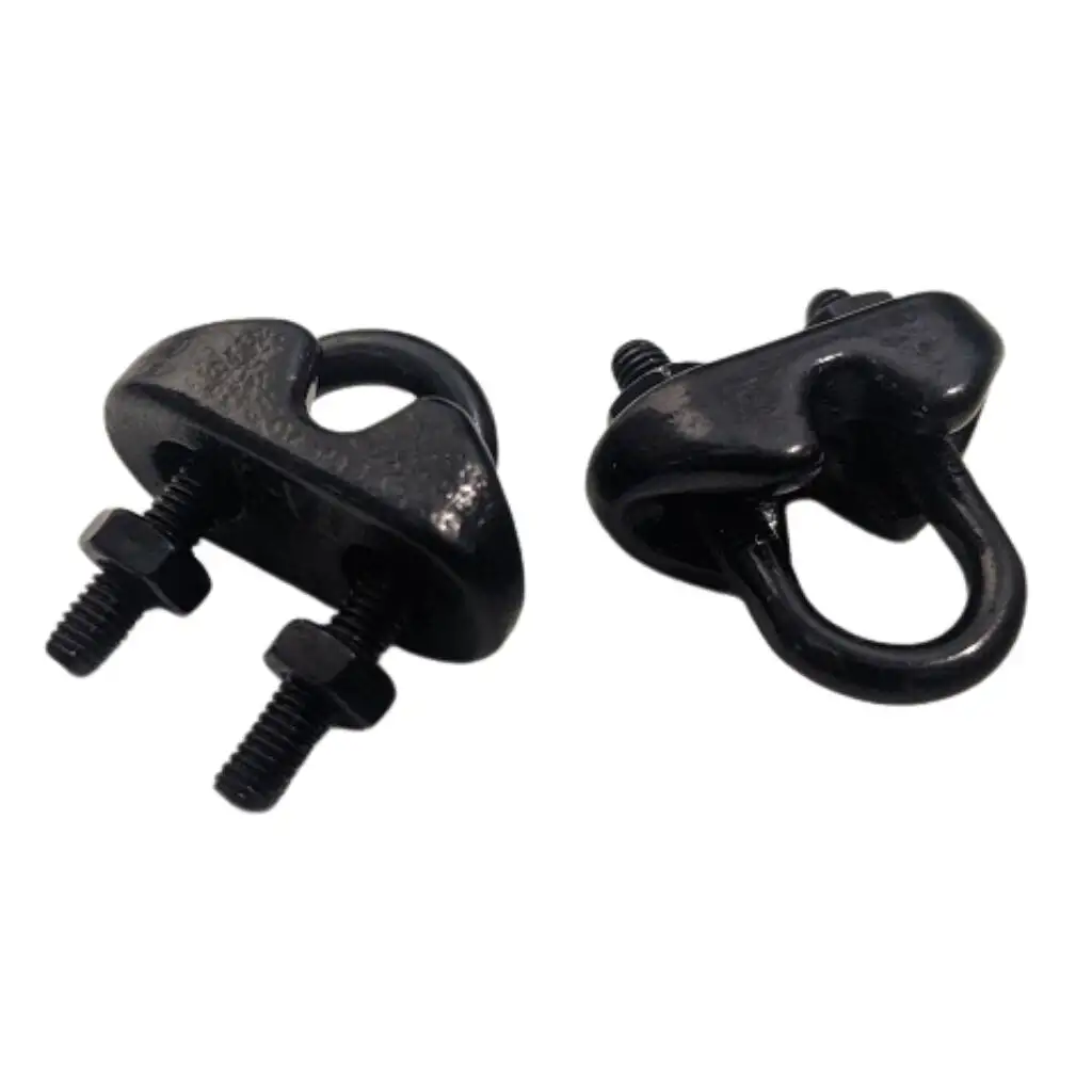 Zenith Wire RopeGrip Stainless Steel Black 3mm - 4 Pack