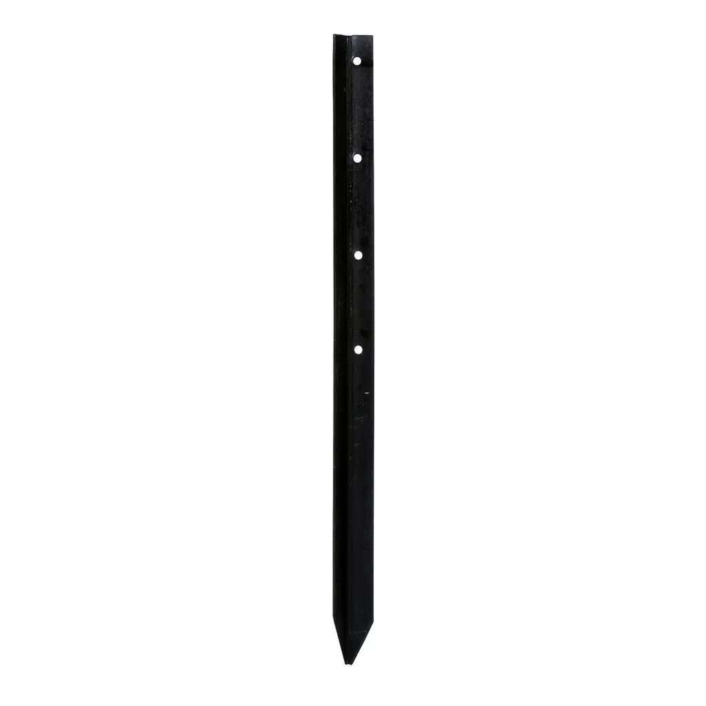 Jack Steel Fence Post Black 600mm
