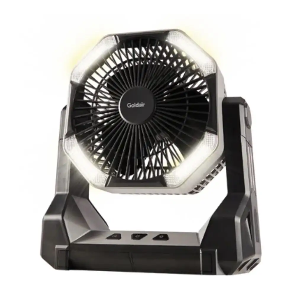 Goldair 3 in 1 Cordless Portable Fan with Light