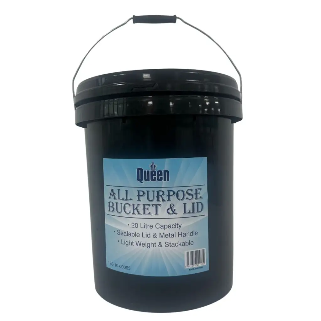 Queen All Purpose Bucket & Lid 20L