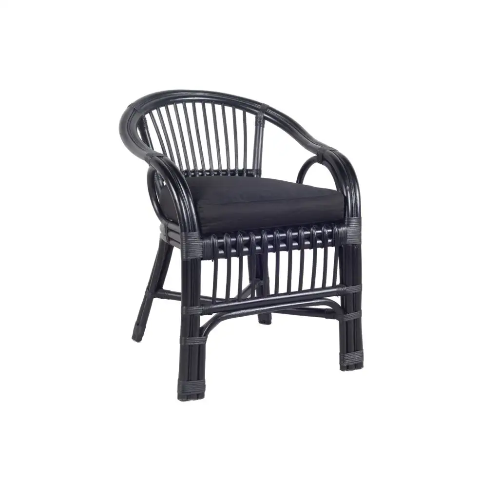 Home Bazar Moroccan Occasional Chair Black