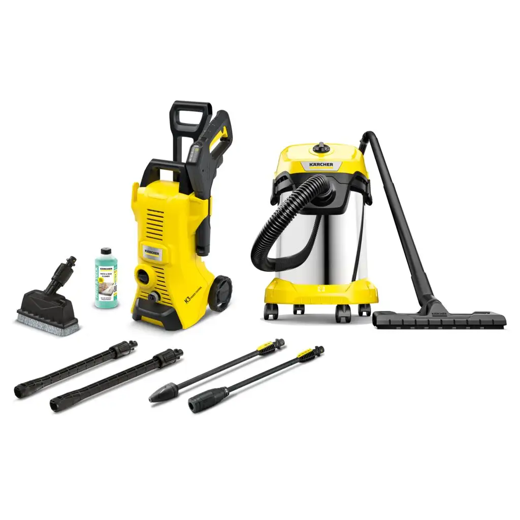 Karcher K3 Power Control Pressure Washer & WD3S Bundle