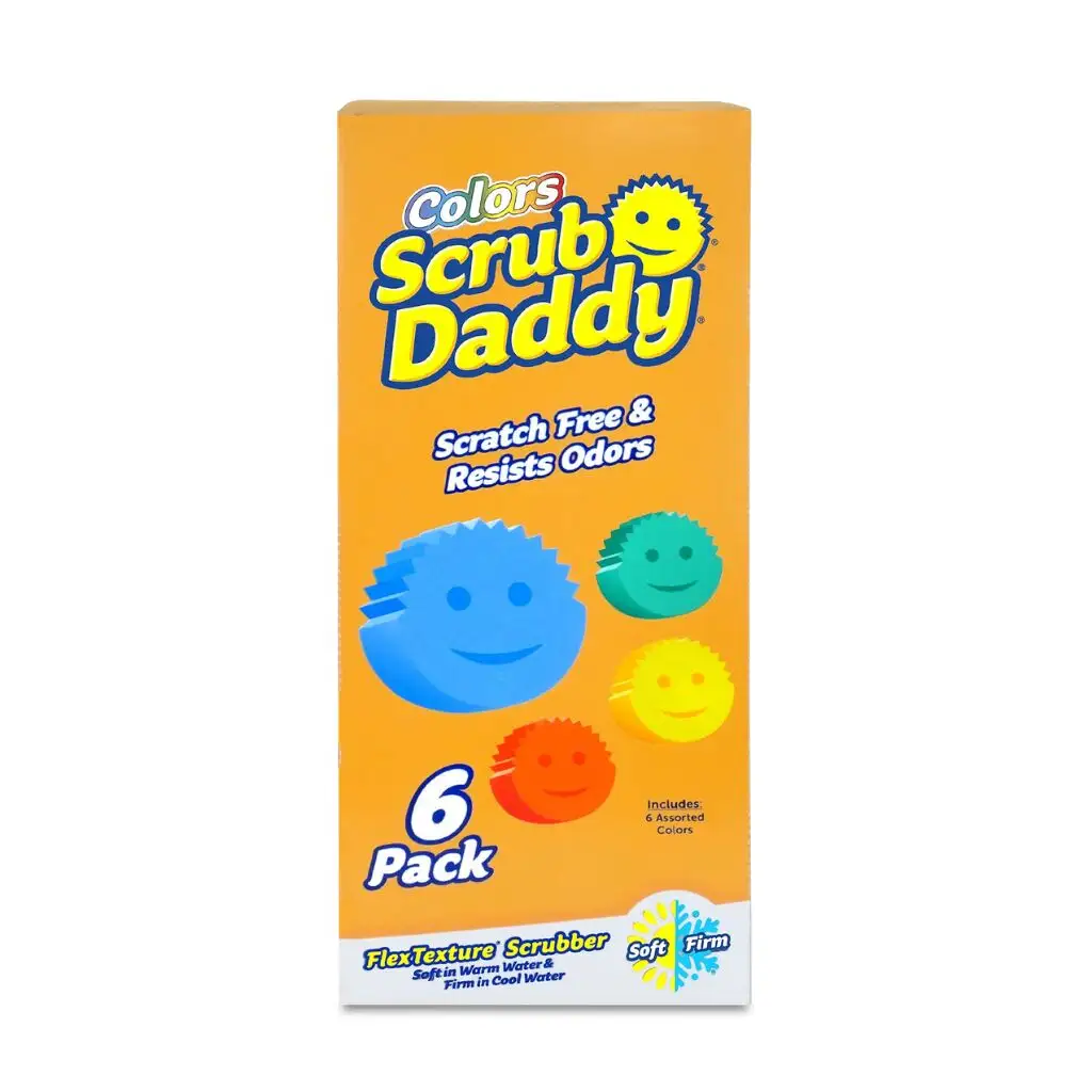 Scrub Daddy Sponge Assorted Colours - 6 Pack