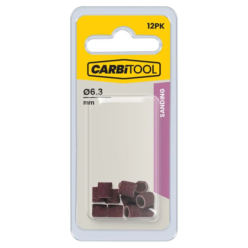 Carb-I-Tool Band Sanding 6.3mm 120g - 12 Pack