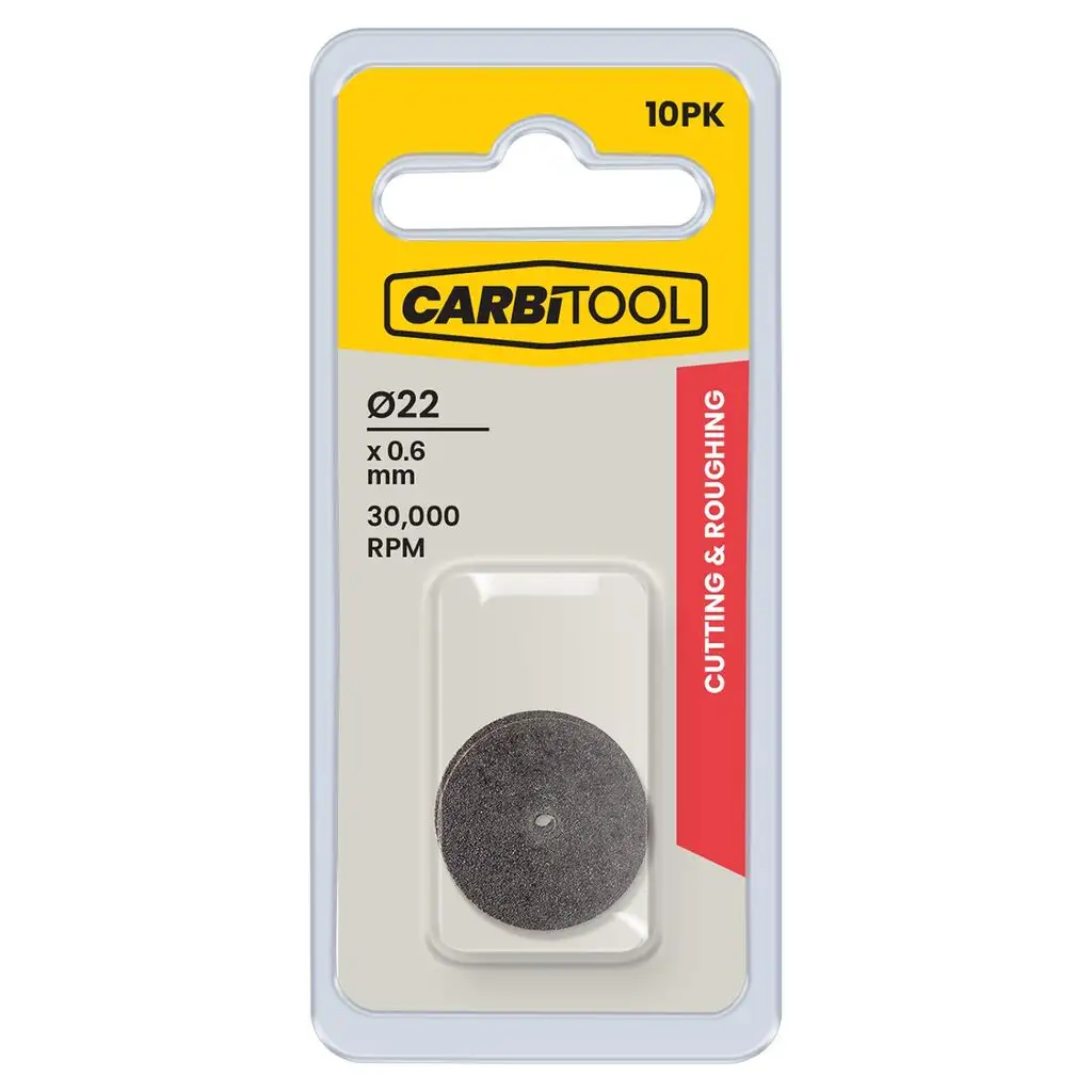 Carb-I-Tool Discs Cut Off Slim 22 x 0.6mm - 10 Pack