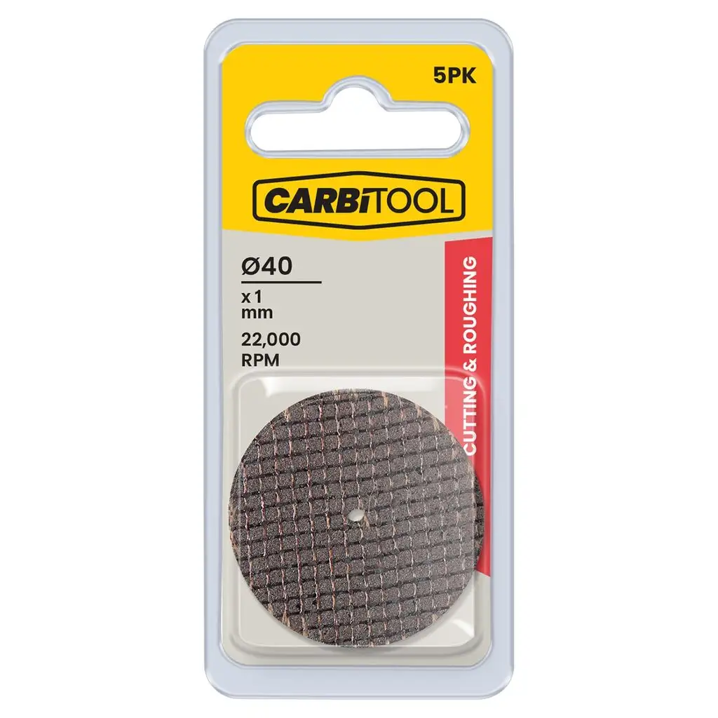 Carb-I-Tool Discs Reinforced Cut Off 40mm - 5 Pack