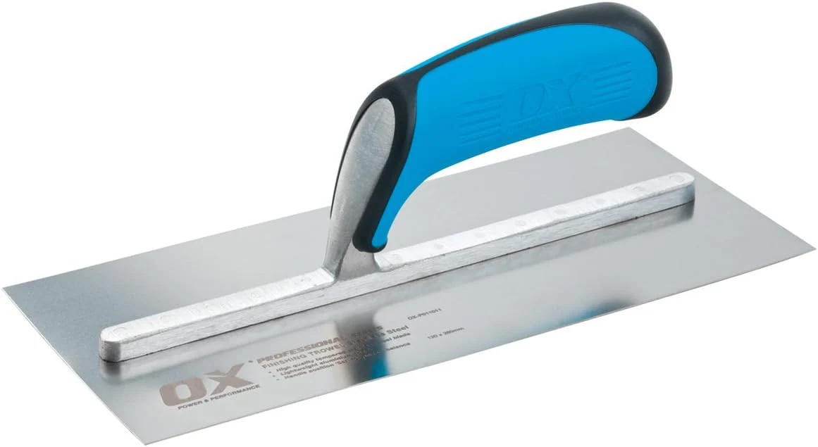 OX Tools OX-P011016 OX Pro 4"x16" (100x406mm) Finishing Trowel - Stainless Steel - OX Grip