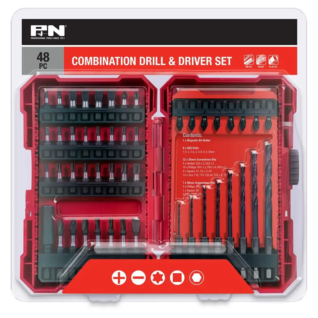 P&N Combination Drill & Driver Set - 48 Piece