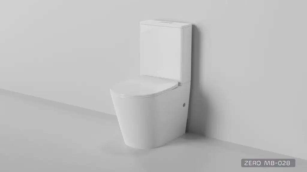 Zumi Toilet Suite BTW ZR XHigh Rimlss Whirlpool Flush MB-028