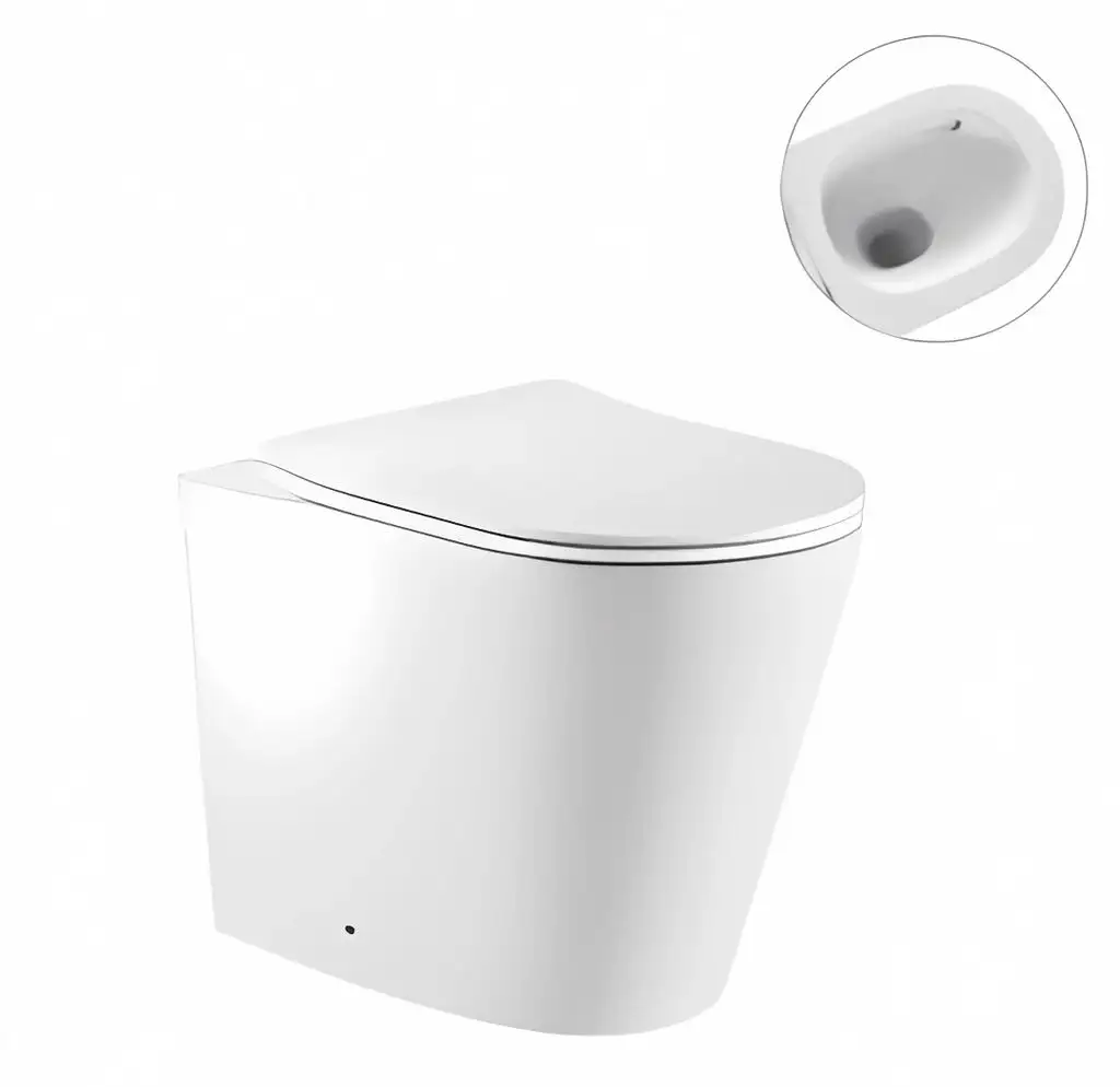 Zumi Zero Floor Pan Only Rimless Whirlpool Flush Z-28P