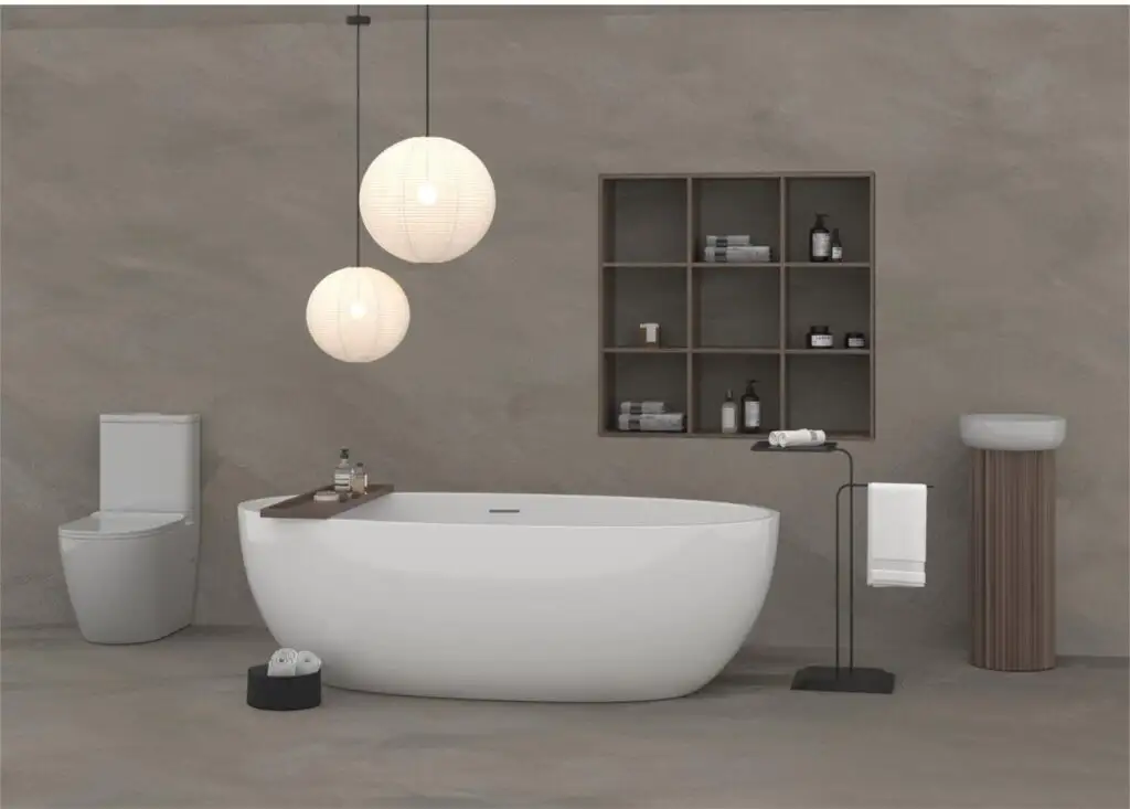 Zumi Mila Egg Shape Free Standing Bathtub 1700mm BT6602-1700