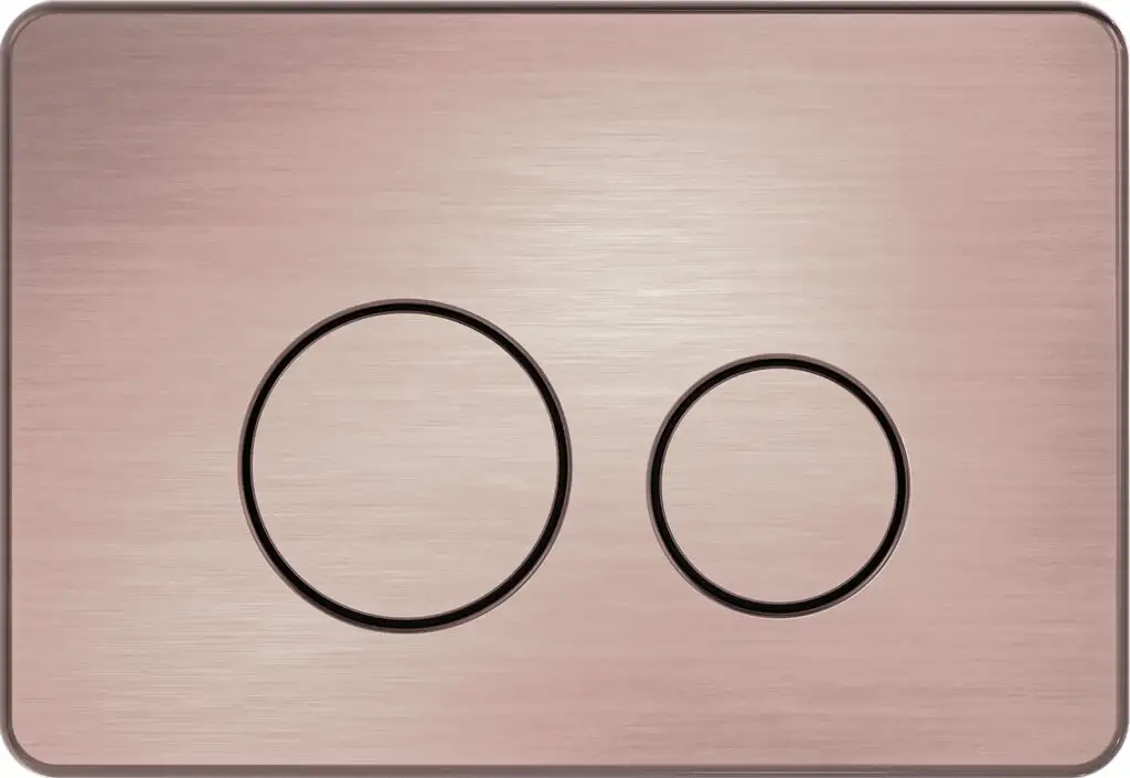 Zumi Push Plate Round Stainless Steel Brushed Bronze G3004118BZ