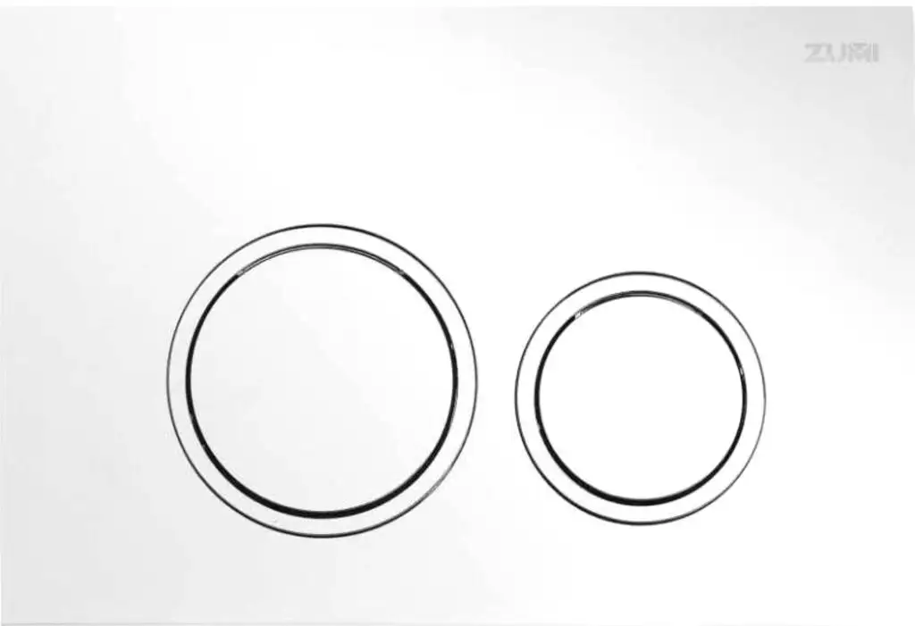 Zumi Push Plate Round ABS Matte White G3004111WH