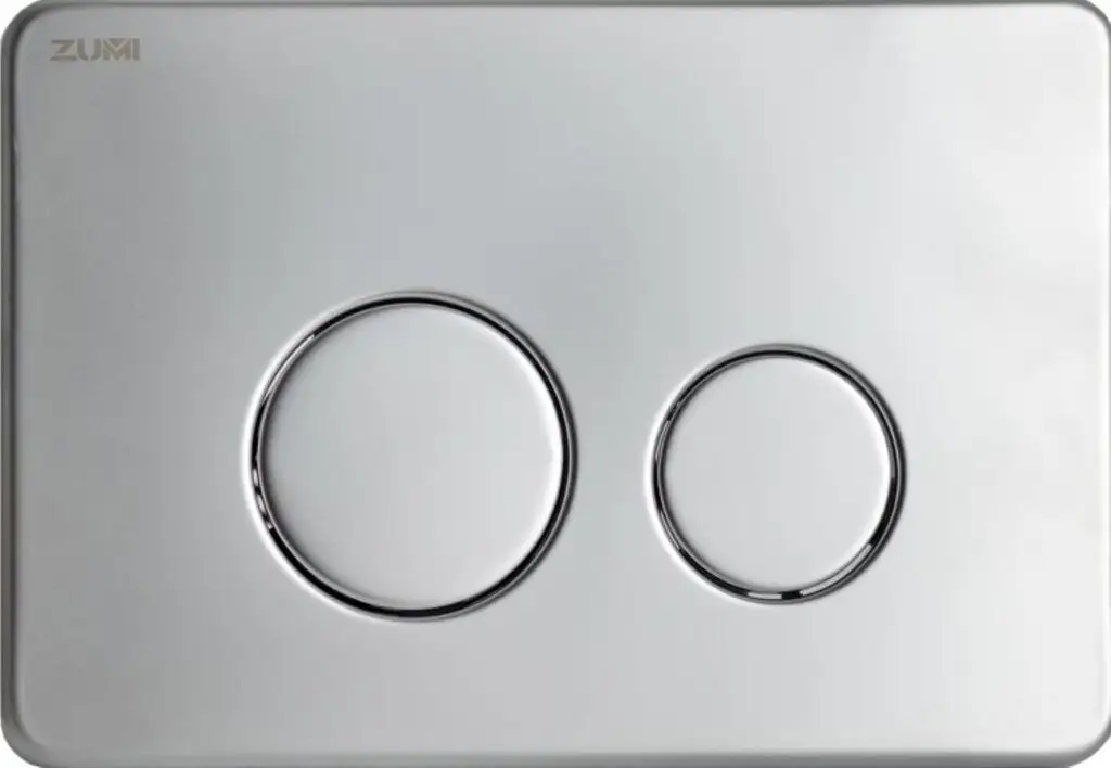 Zumi Push Plate Round Stainless Steel Satin Chrome G3004118MC