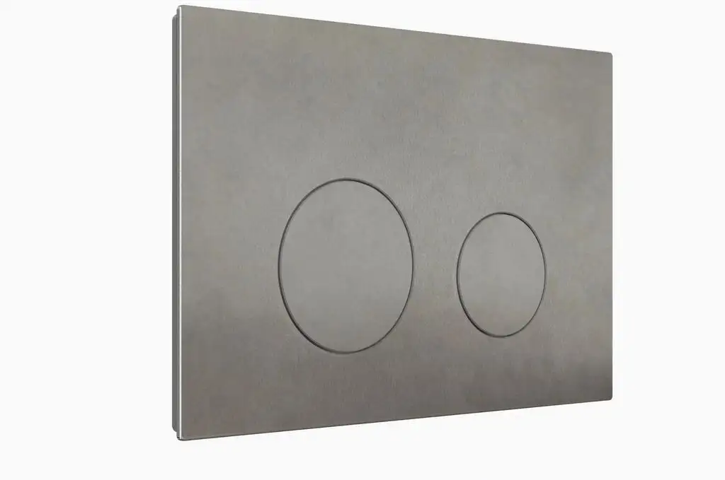Zumi Zero Flush Button Round Porcelain Marble Grey G310009002