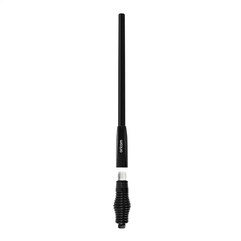 Oricom 3dBi UHF CB Antenna Detachable Fiberglass Whip with Heavy Duty Barrel Spring ANU916
