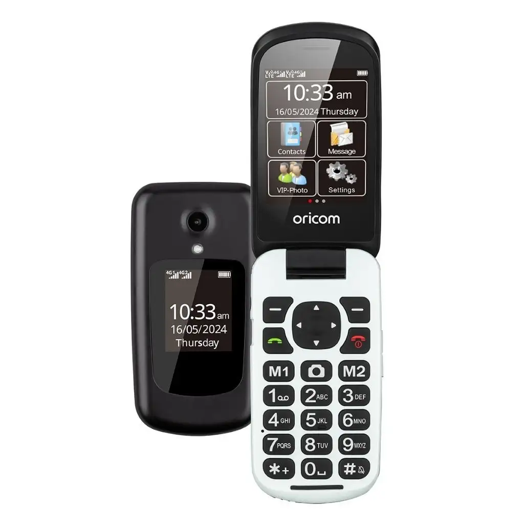 Oricom EZY7510 Flip Mobile Phone with SOS Emergency Button