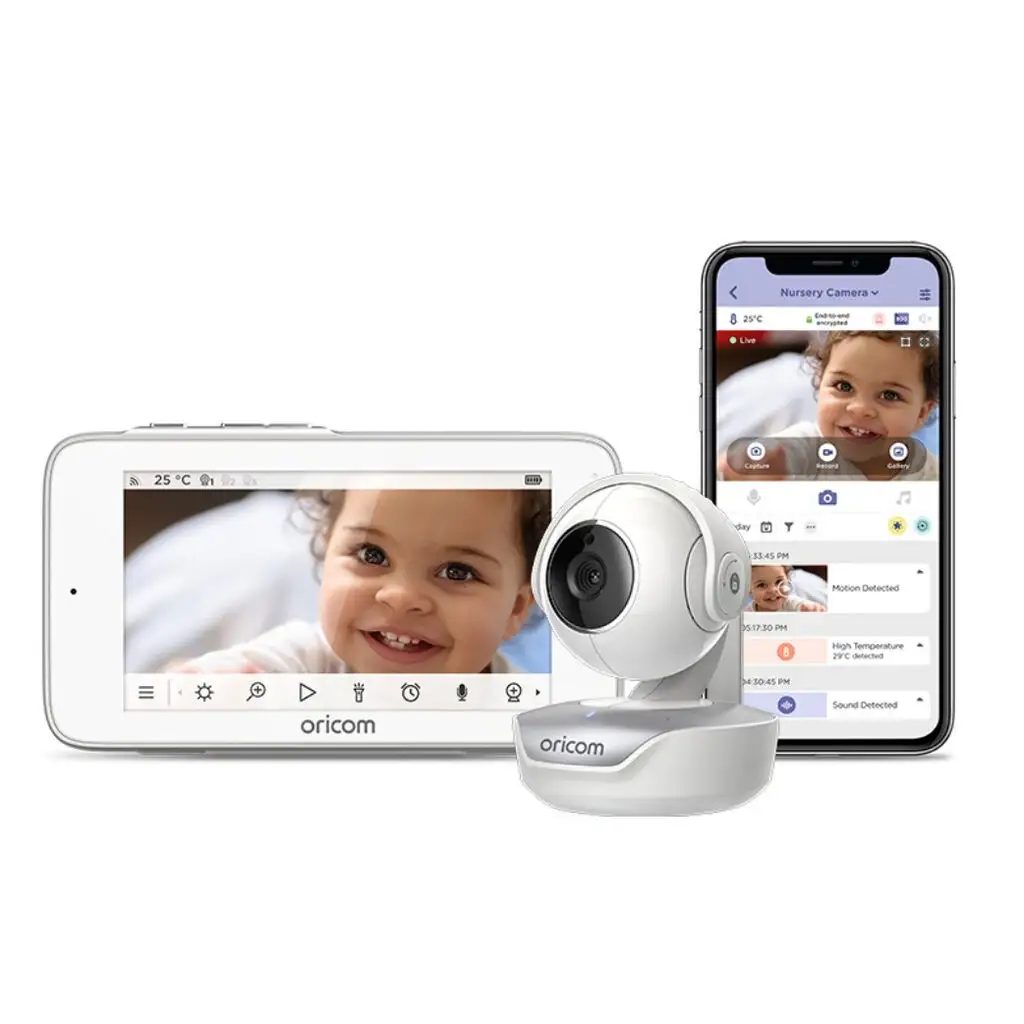 Oricom Smart HD Touchscreen Nursery Pal Premium Baby Monitor 5” OBH36T