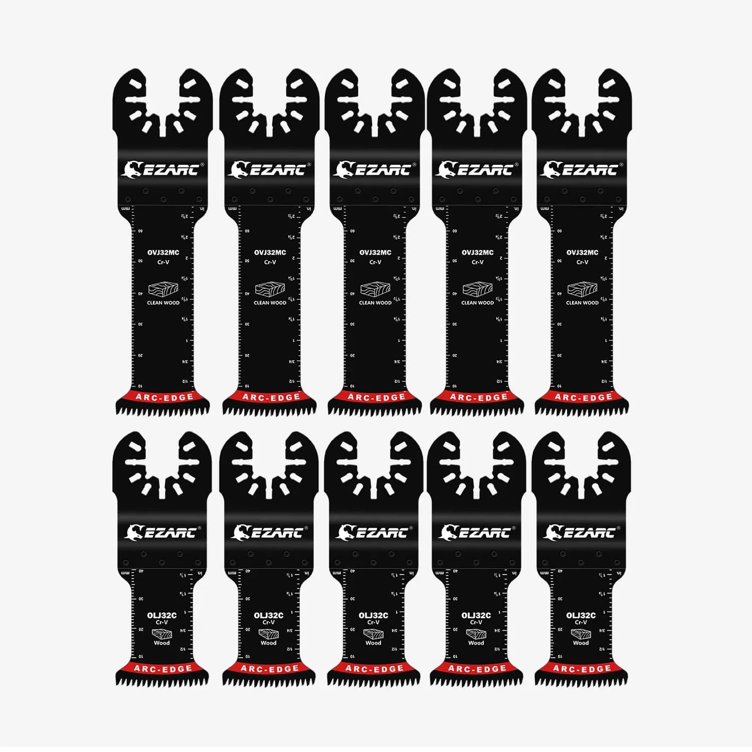 Arc-Edge Japanese Tooth Oscillating Multi Tool Blade for Wood, Plastic