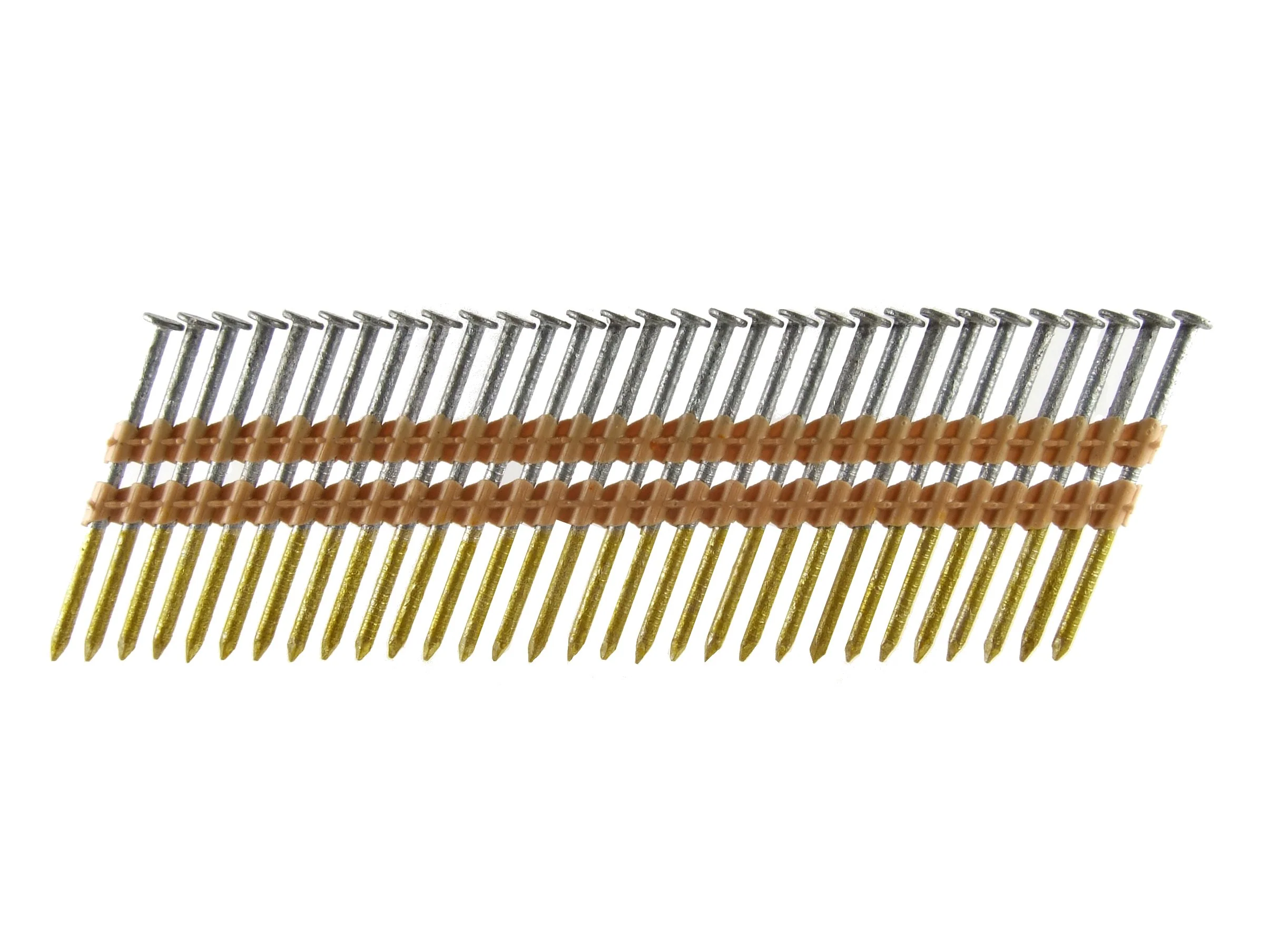 B&C Eagle A314X120HDR/22 Round Head 3-1/4-Inch x .120 x 22 Degree Hot Dip Galvanized Ring Shank Plastic Collated Framing Nails (500 per box)