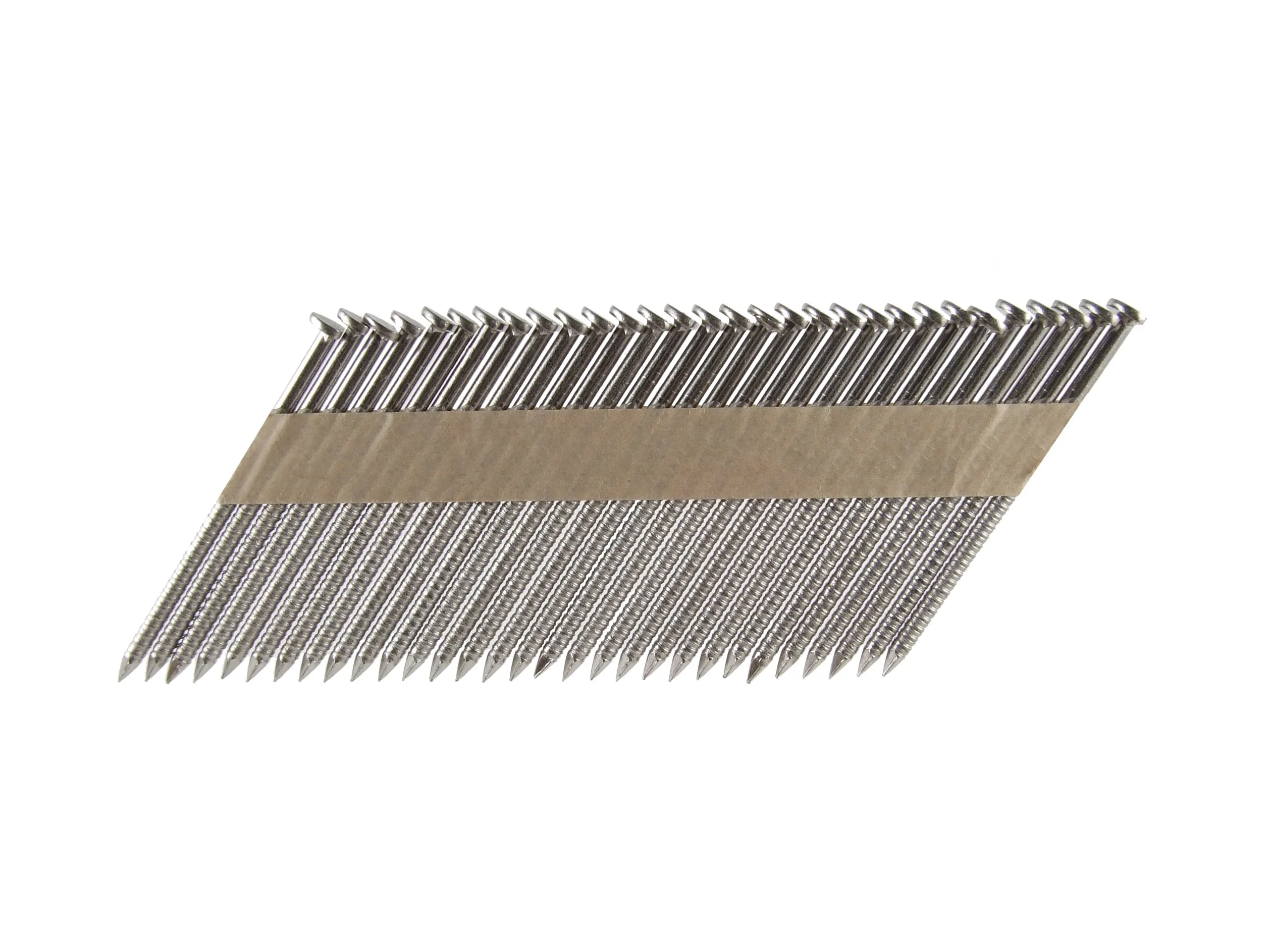 B&C Eagle A3X131RSS/33 Offset Round Head 3-Inch x .131 x 33 Degree S304 Stainless Steel Ring Shank Paper Tape Collated Framing Nails (500 per box)