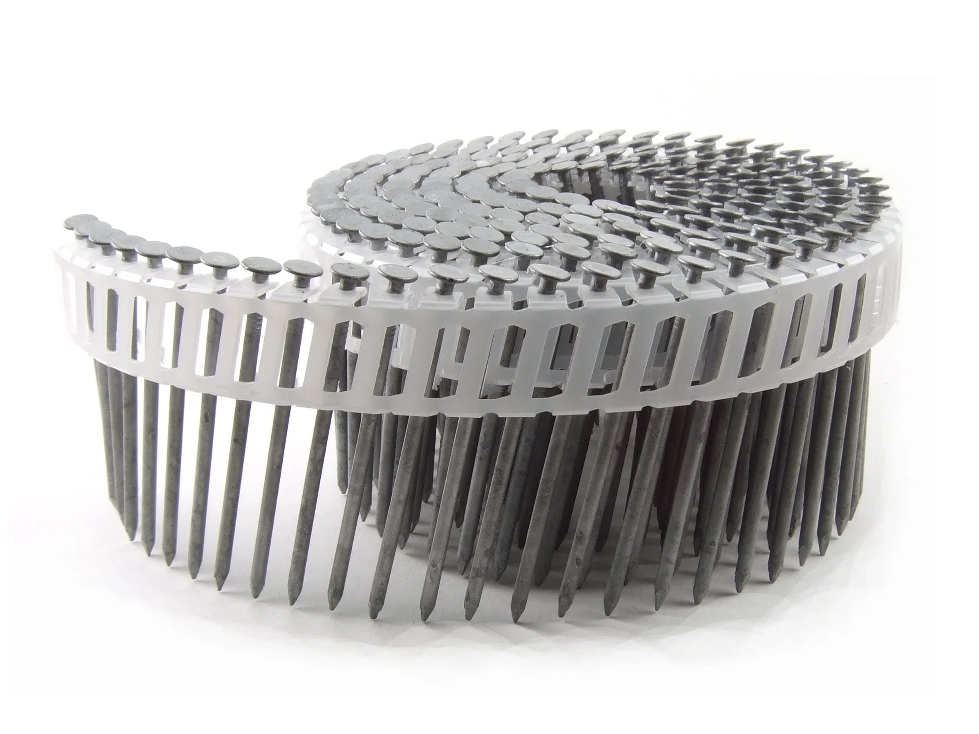 B&C Eagle A212X092HDPC Round Head 2-1/2-Inch x .092 x 15 Degree Hot Dip Galvanized Smooth Shank Plastic Collated Coil Framing Nails (800 per box)