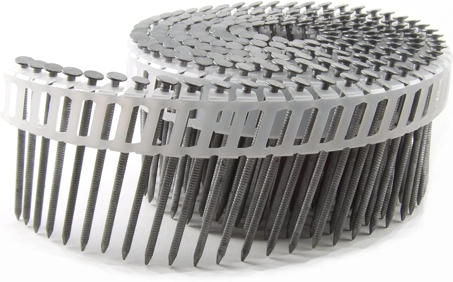 134X092BPHDR 1-3/4x092 15-Degree Plastic Coil Hot Dipped Galvanized Ring Shank Nails, 4,800/Box