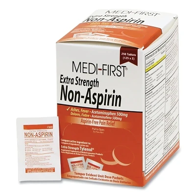 Medi-First 80448 Extra Strength Non-Aspirin Pain RelieverUnflavoredAcetaminophen