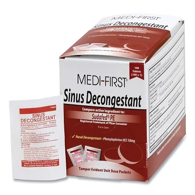 Medi-First 80933 Sinus DecongestantUnflavored