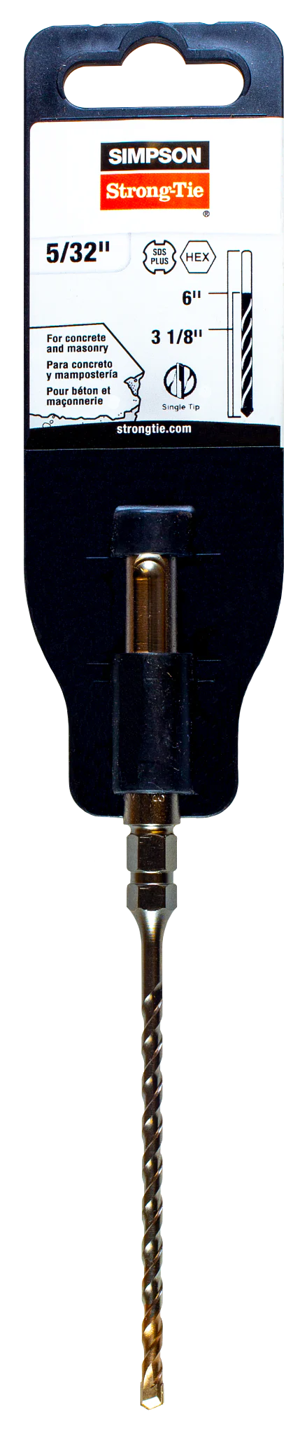 Simpson MDPL01506H 5/32 in. x 6 in. SDS-plus Titen Screw Drill Bit/Driver