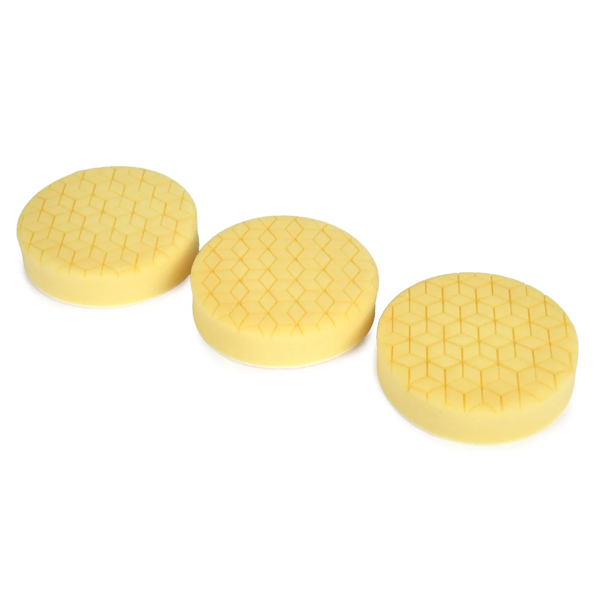 WEN AA1602 6-Inch Medium-Grit Diamond-Cut Foam Polishing Pads for Light Polishing, Three Pack