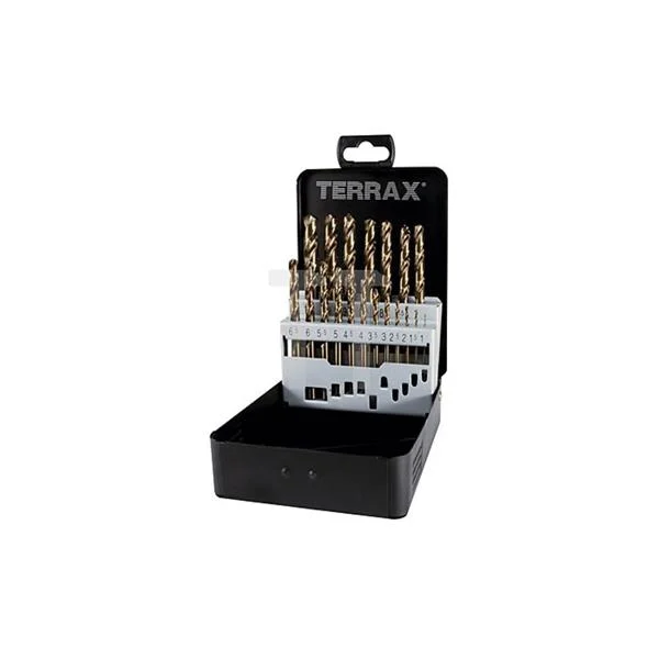 RukoTerrax by Ruko A215214 Cobalt Steel Drill Bit Set 1-10mm 19 pieces in Metal Case