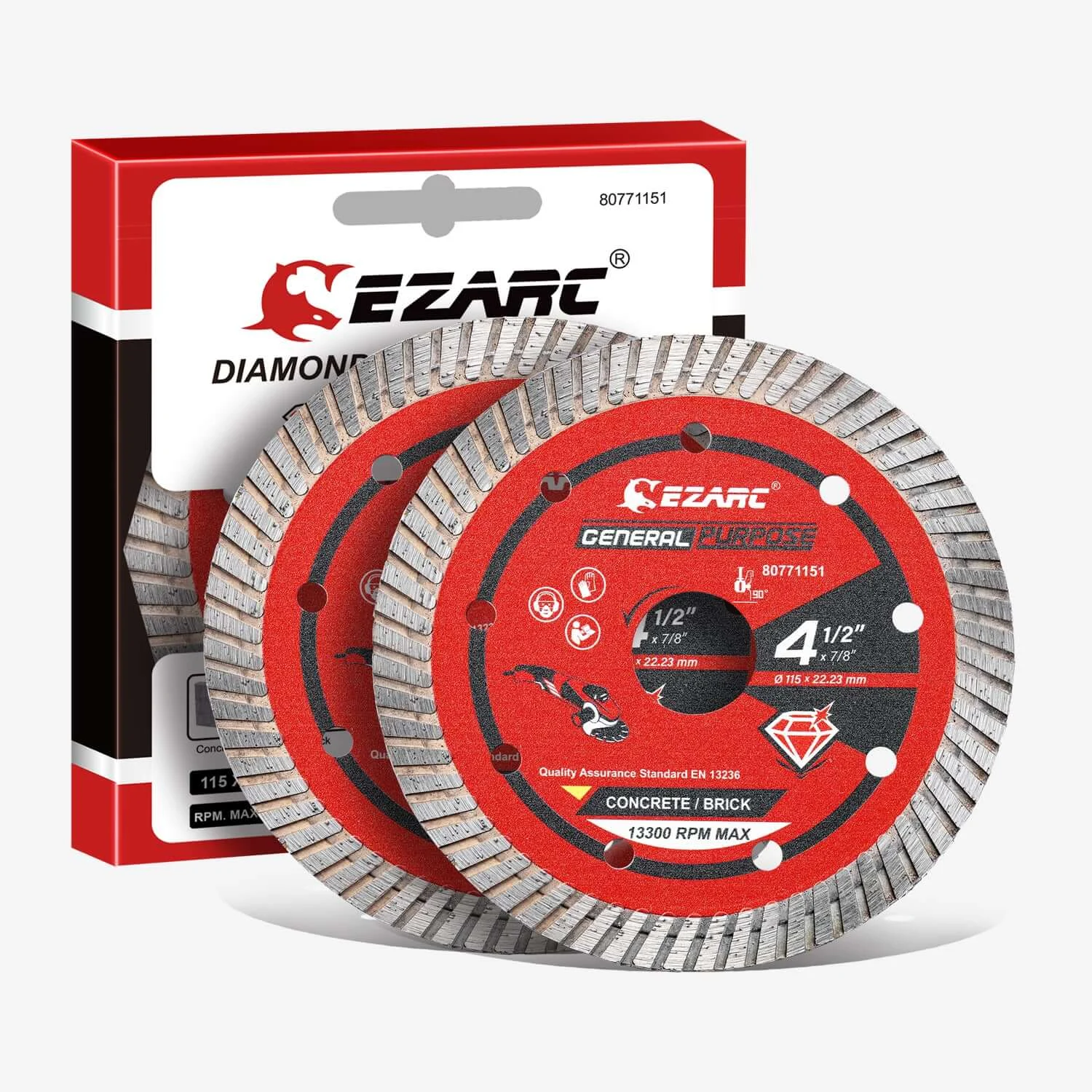 4.5/5/7 in. Turbo Diamond Blade for Fast Cutting Porcelain Granite Marble Brick