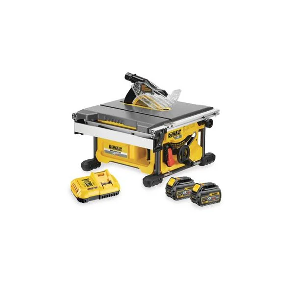 DeWaltDCS7485T2 54V XR Flexvolt Table Saw, 2x 54v 6Ah Batteries, Charger, Kit-Bag