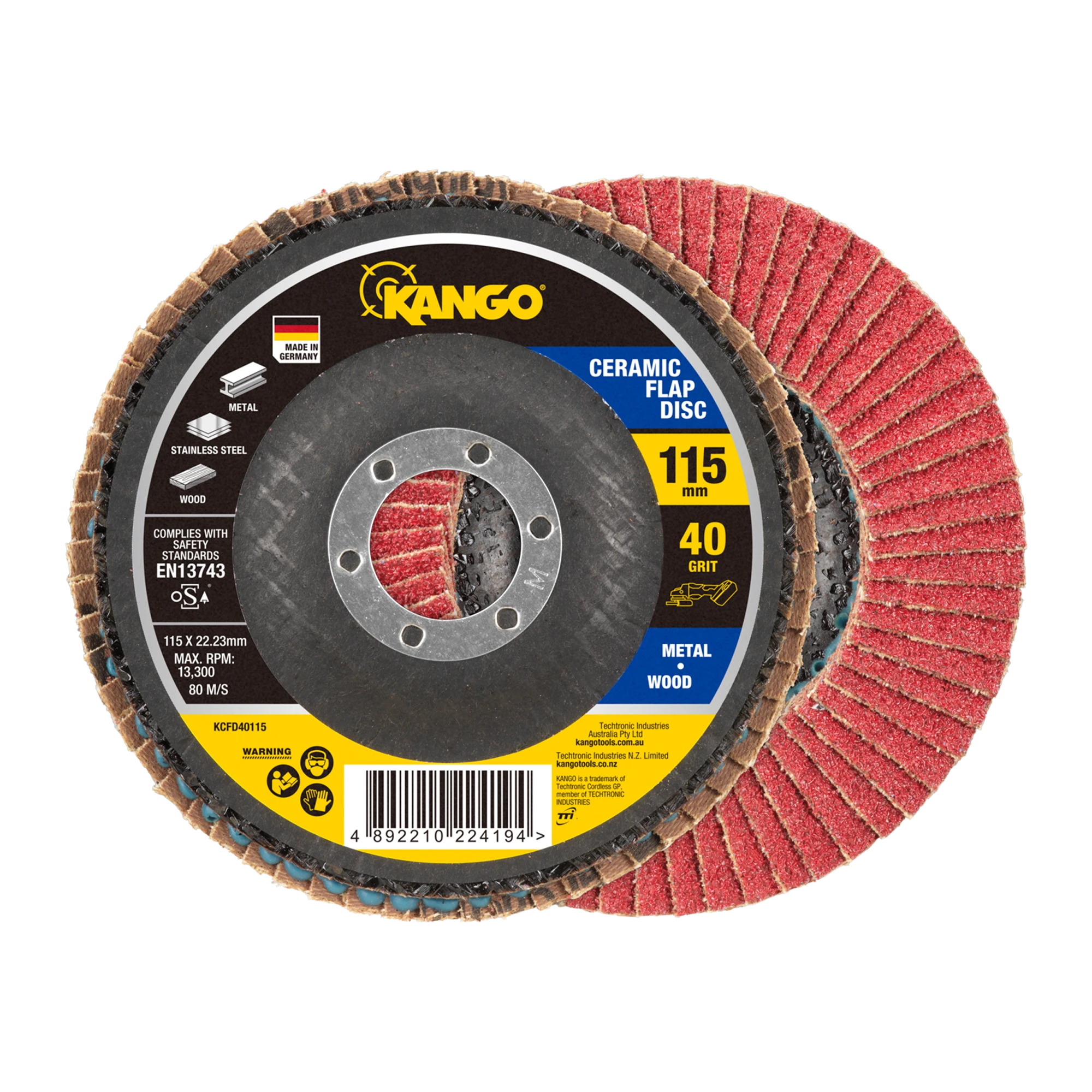 115mm 40G Ceramic Flap Disc