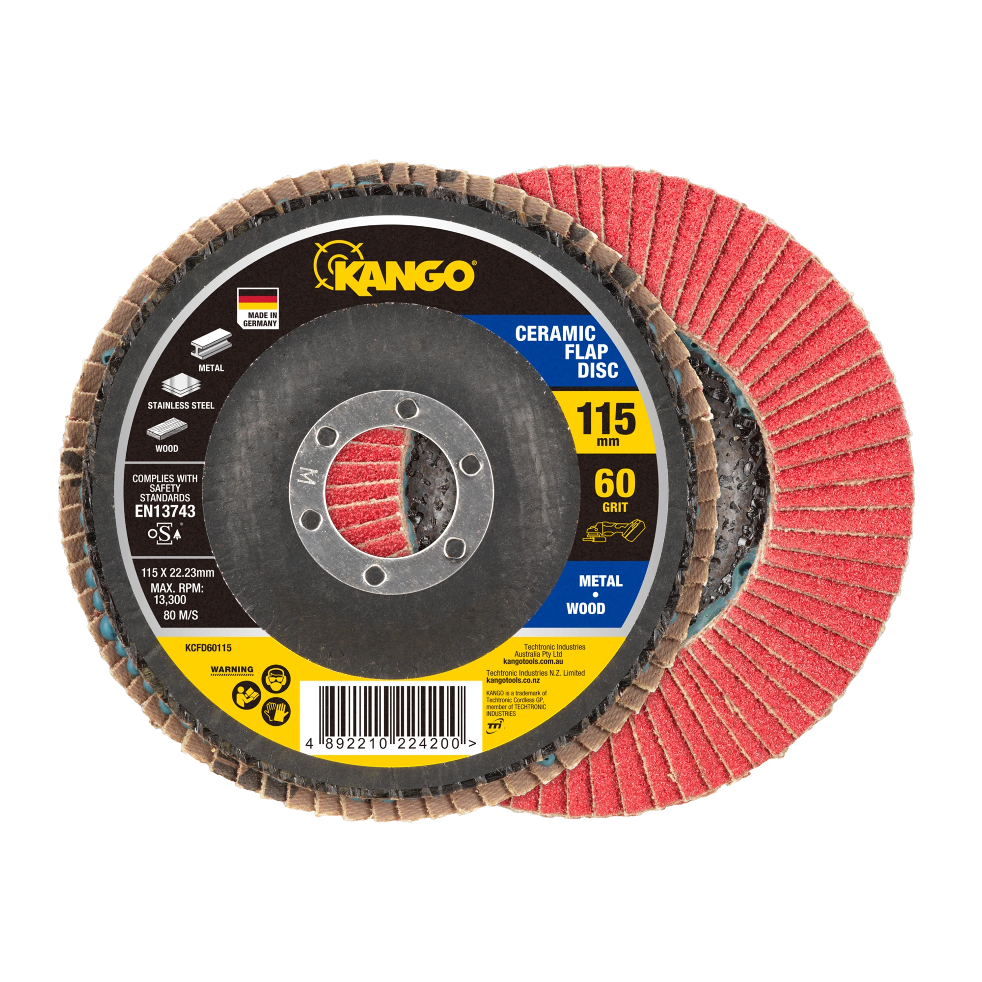 115mm 60G Ceramic Flap Disc