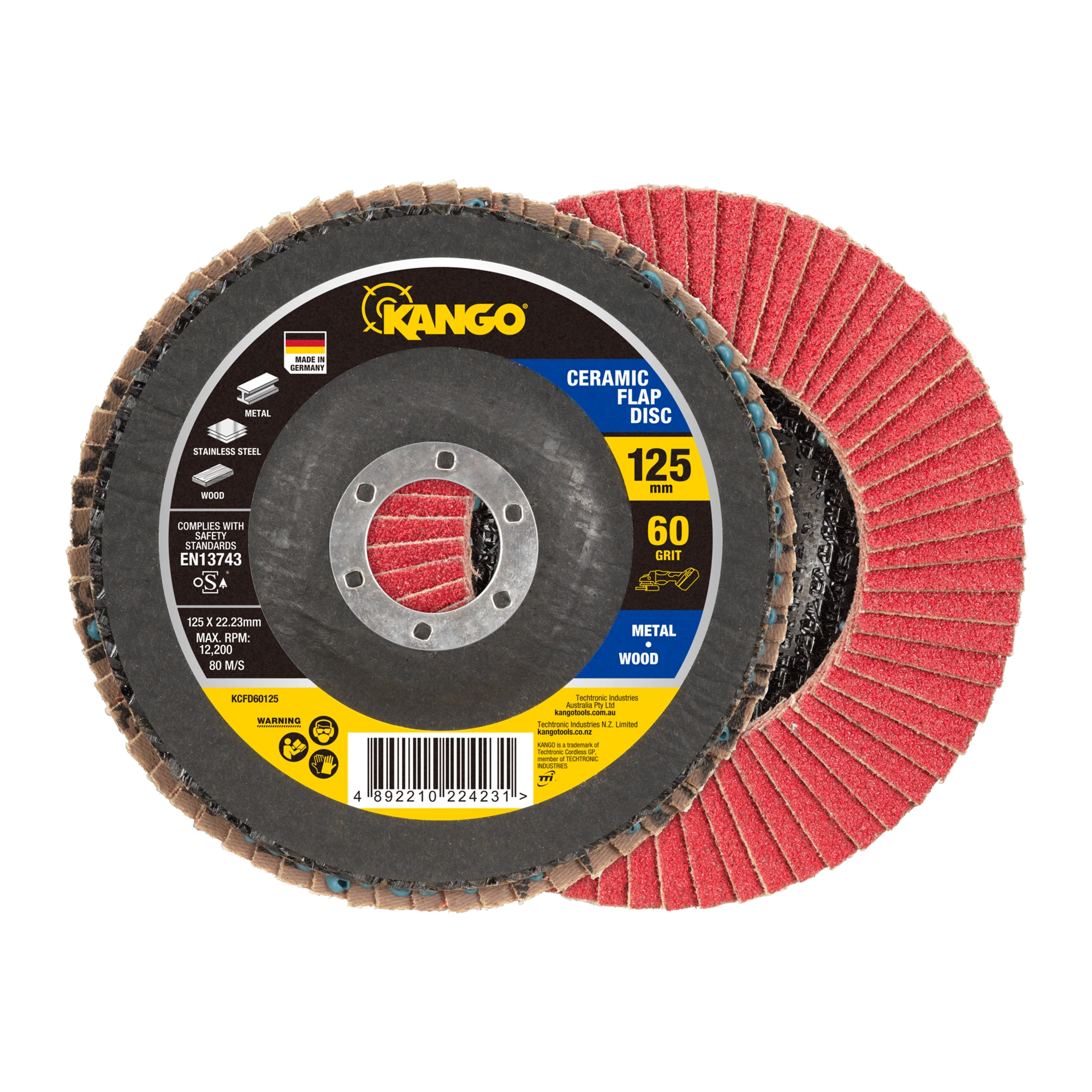 125mm 60G Ceramic Flap Disc
