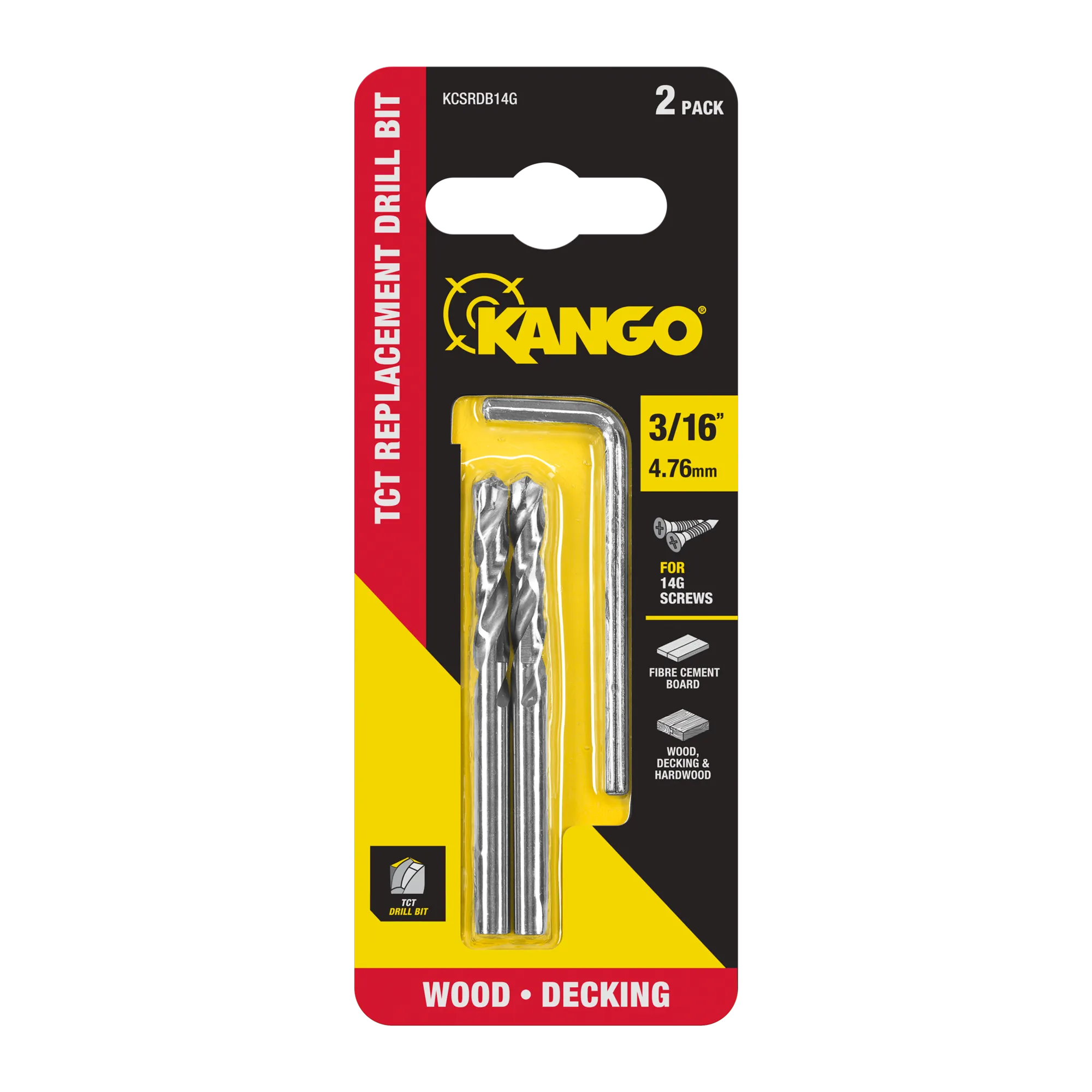 14G 3/16" Replacement TCT Drill Bits